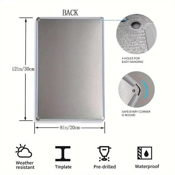 Metal Tin Sign • Black & Tan Doxie •Dachshund, German For Little Pain In The Ass - Picture 6 of 8